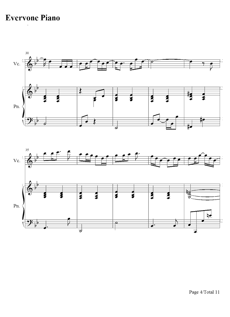 Desperado钢琴谱-藤田惠美4