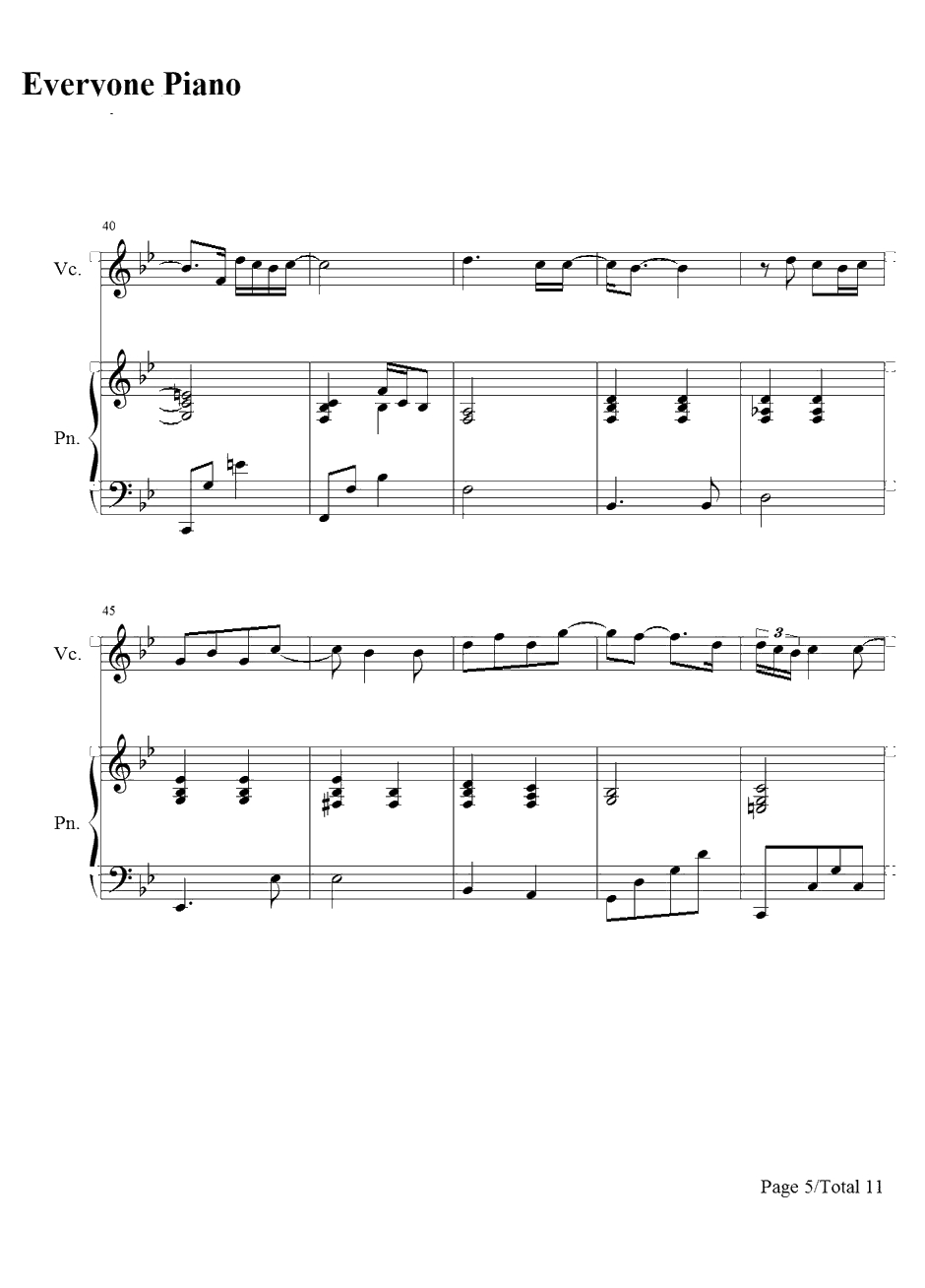 Desperado钢琴谱-藤田惠美5