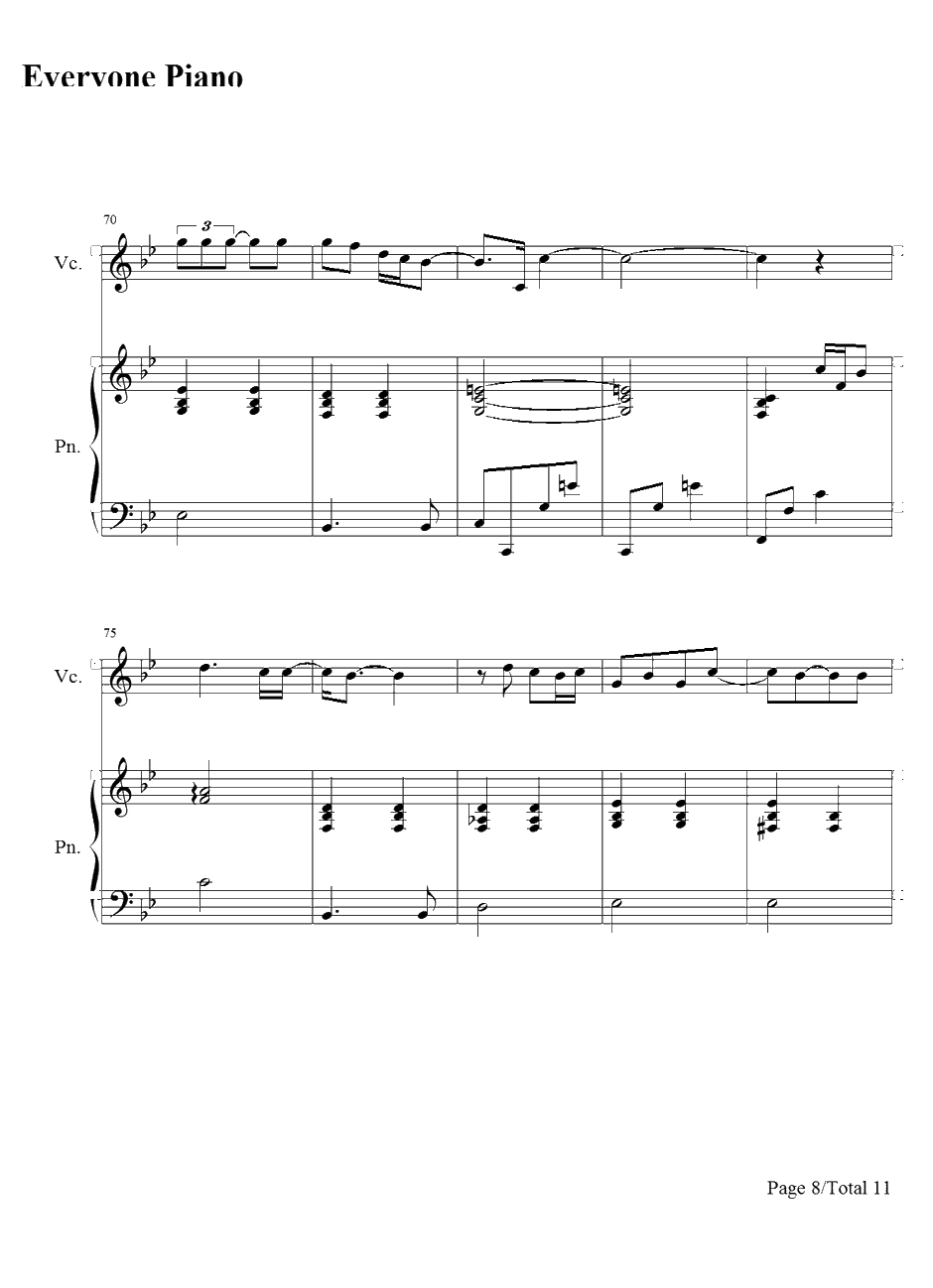 Desperado钢琴谱-藤田惠美8