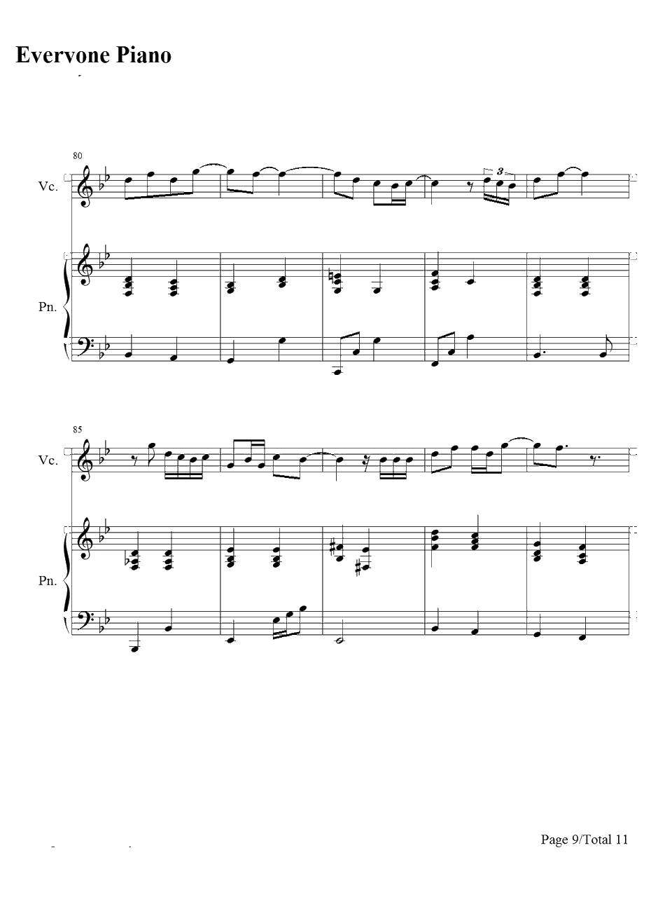 Desperado钢琴谱-藤田惠美9