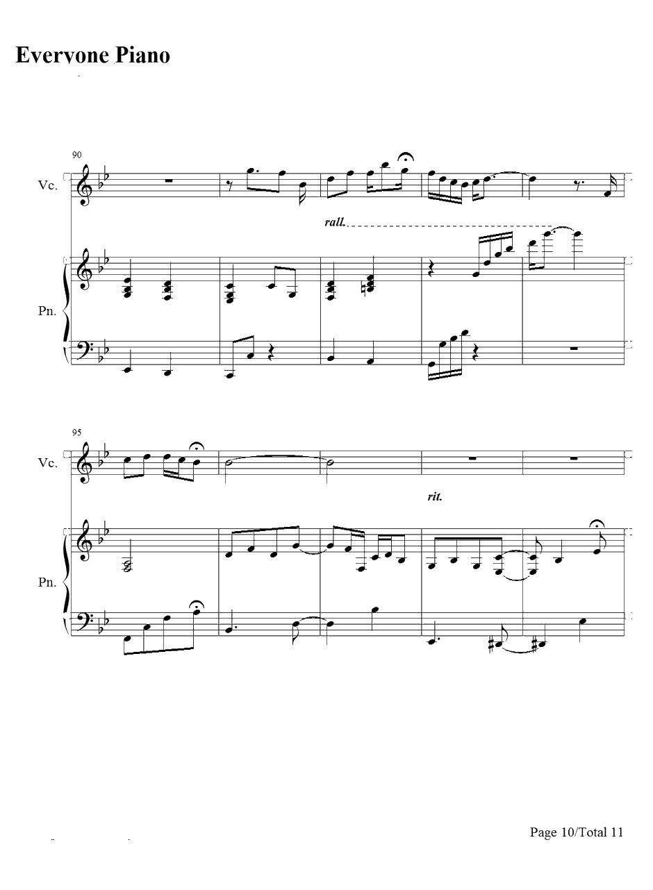 Desperado钢琴谱-藤田惠美10