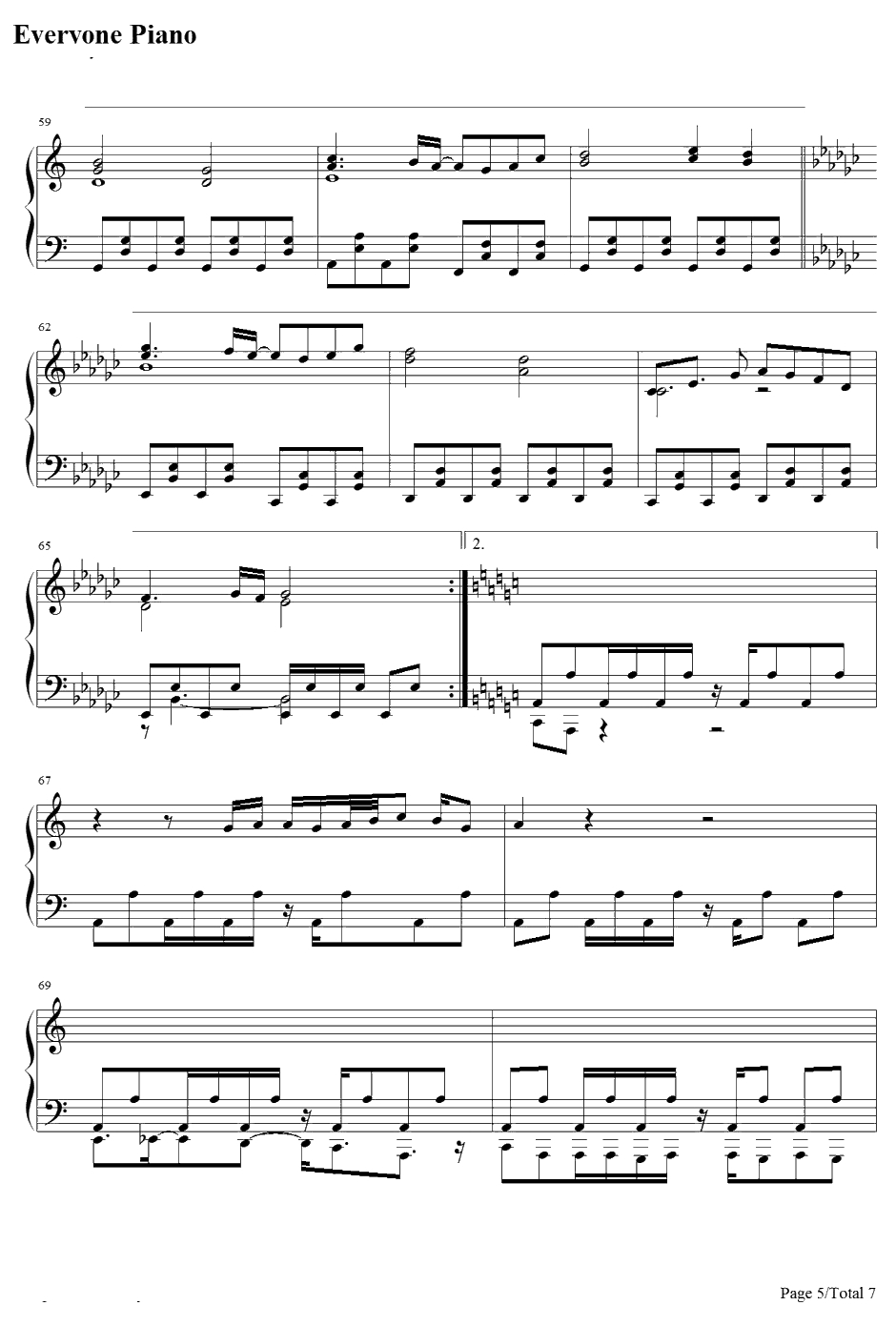 Under the Darkness钢琴谱-C.Gmix-鬼畜眼镜OP5