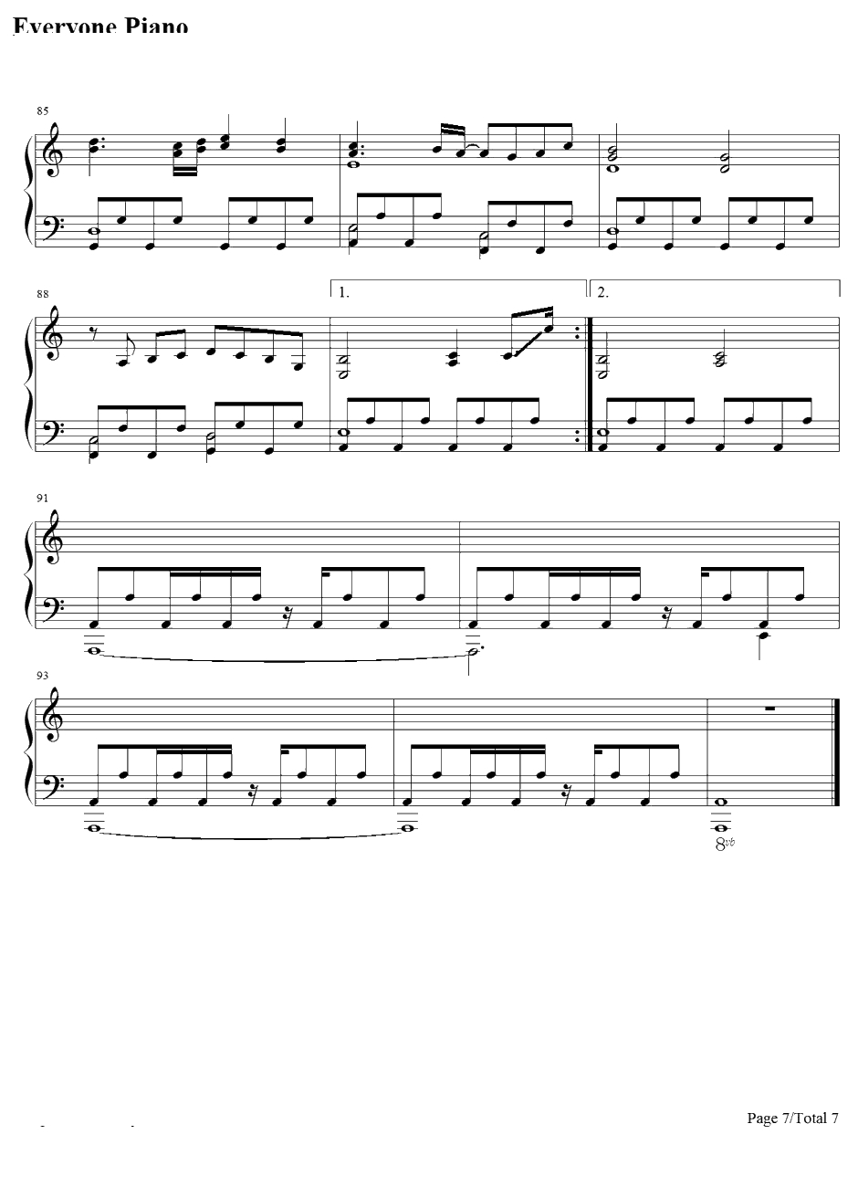 Under the Darkness钢琴谱-C.Gmix-鬼畜眼镜OP7