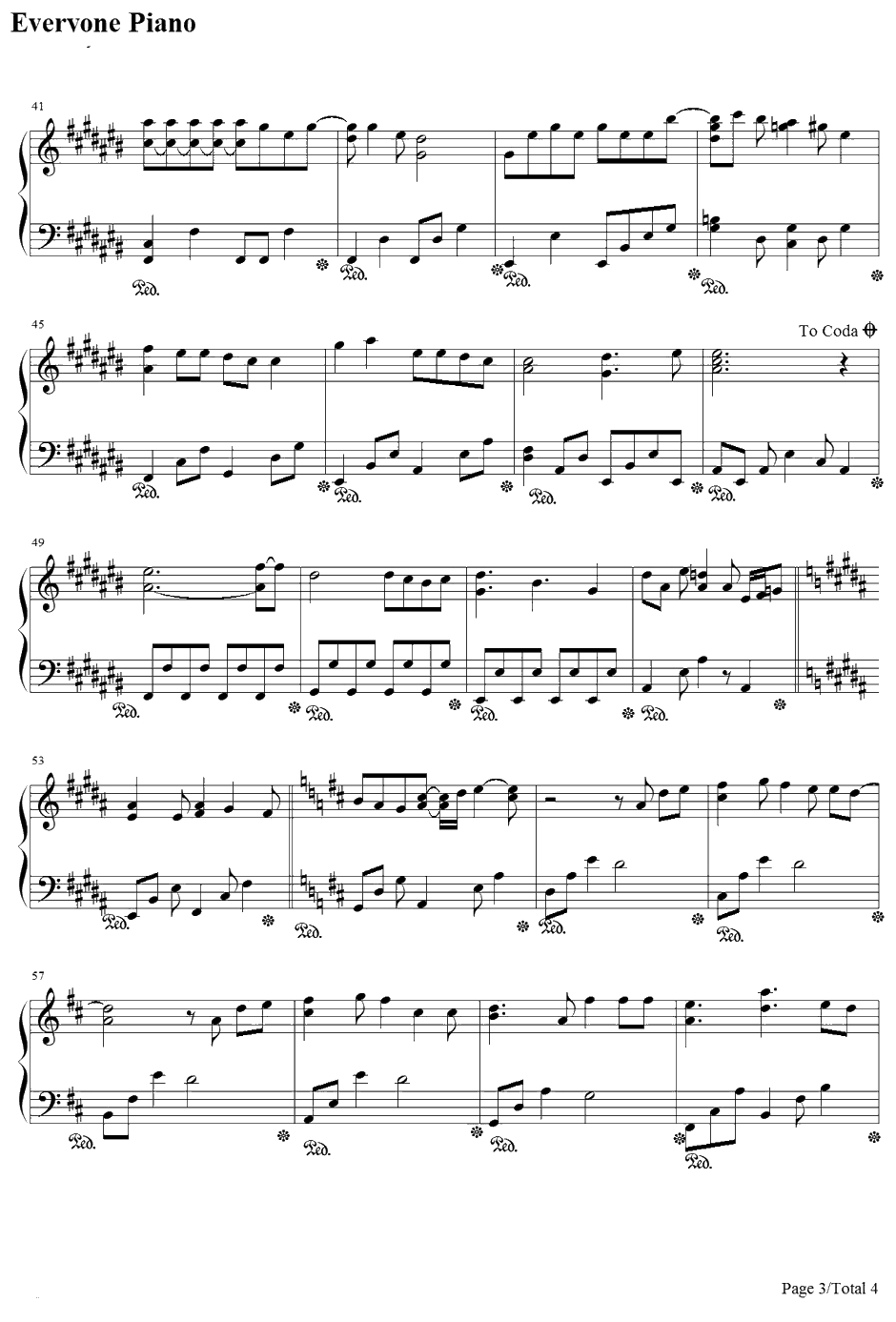 Over Drive钢琴谱-GARNETCROW-名侦探柯南天空的遇难船主题曲3