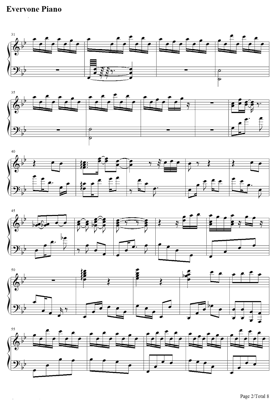 ～血の涙～BloodyTears钢琴谱-松原健一　Matsubara-Castlevania2