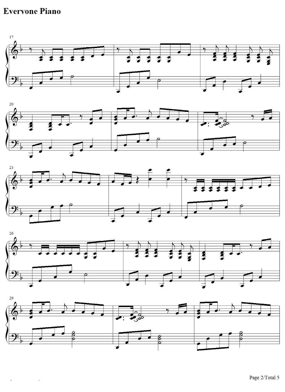 trust you钢琴谱-伊藤由奈-机动战士高达00ED42