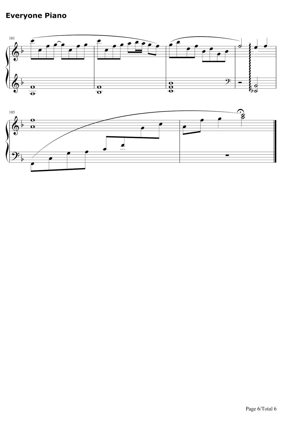 My Sweet Valentine钢琴谱-藤崎诗织-我的甜蜜情人节-心跳回忆6