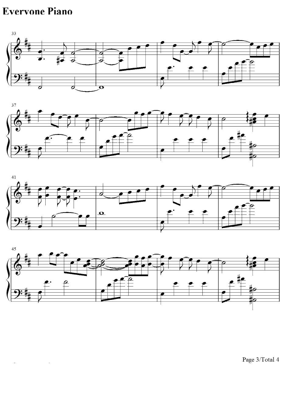 面影钢琴谱-柿岛伸次-机动战士高达SEEDDESTINYOST3