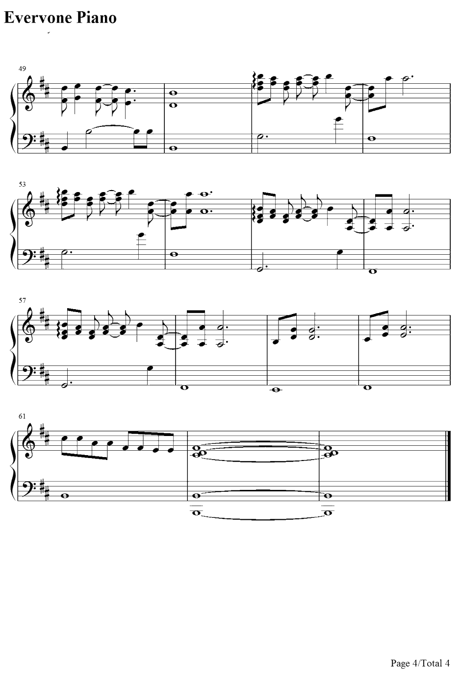 面影钢琴谱-柿岛伸次-机动战士高达SEEDDESTINYOST4