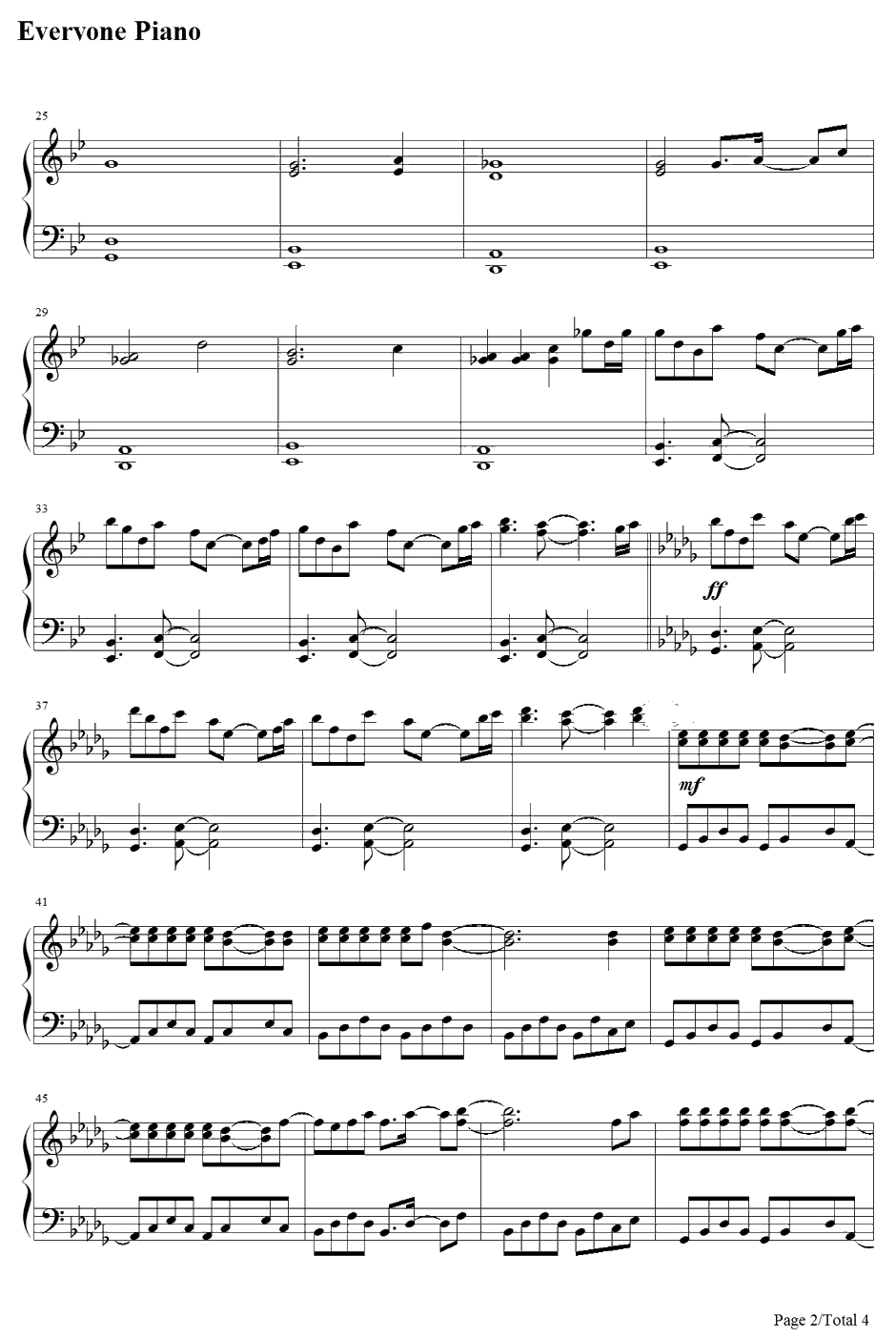 感情の摩天楼钢琴谱-东方Project-东方星莲船2