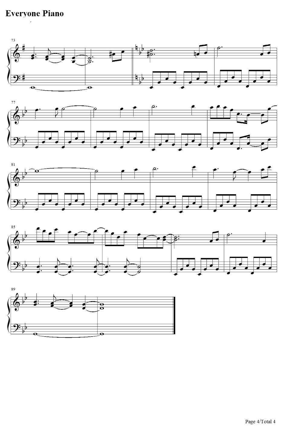 感情の摩天楼钢琴谱-东方Project-东方星莲船4