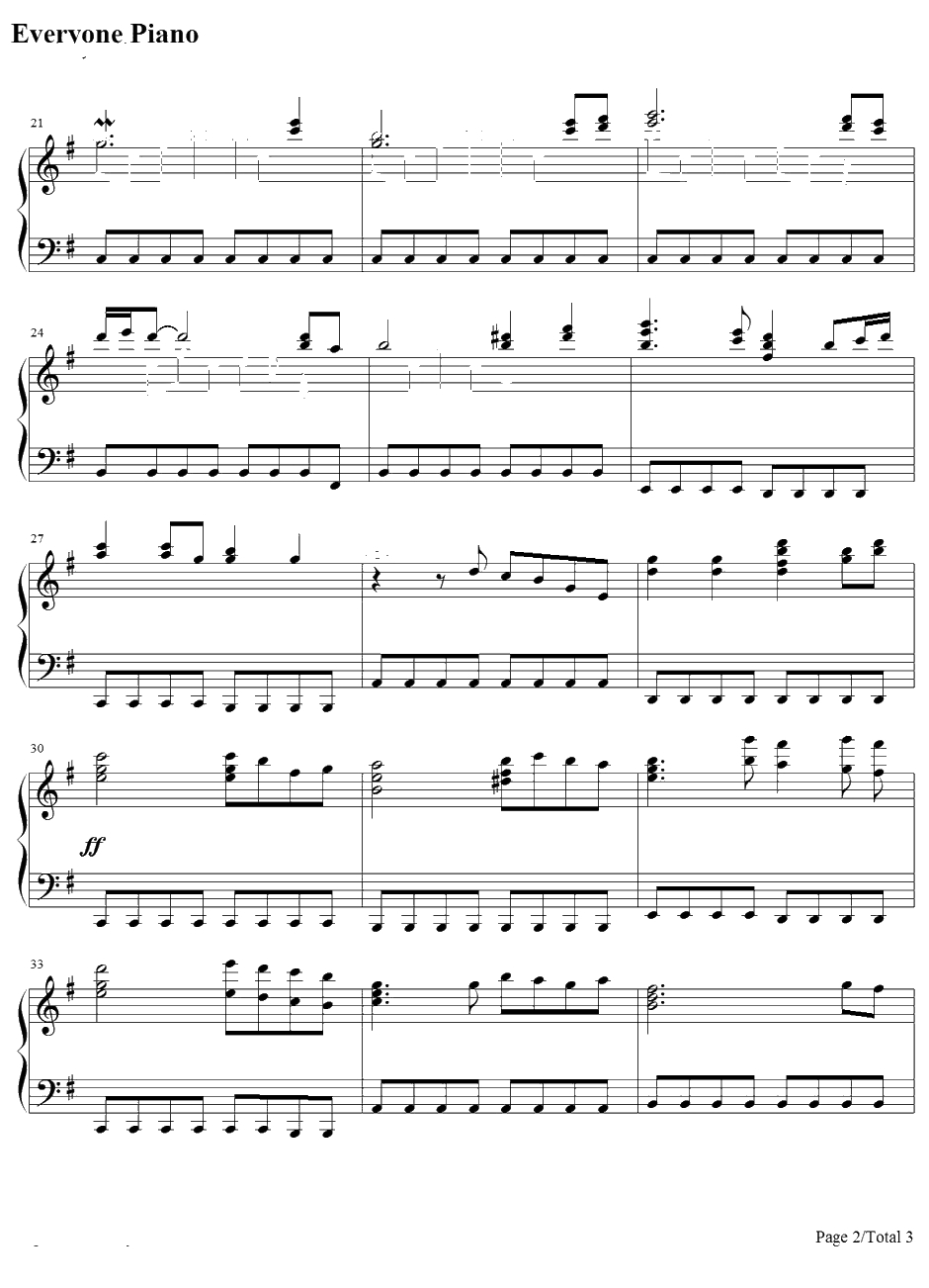 Best Years in Our Lives钢琴谱-梶浦由记-翼•年代记OST2