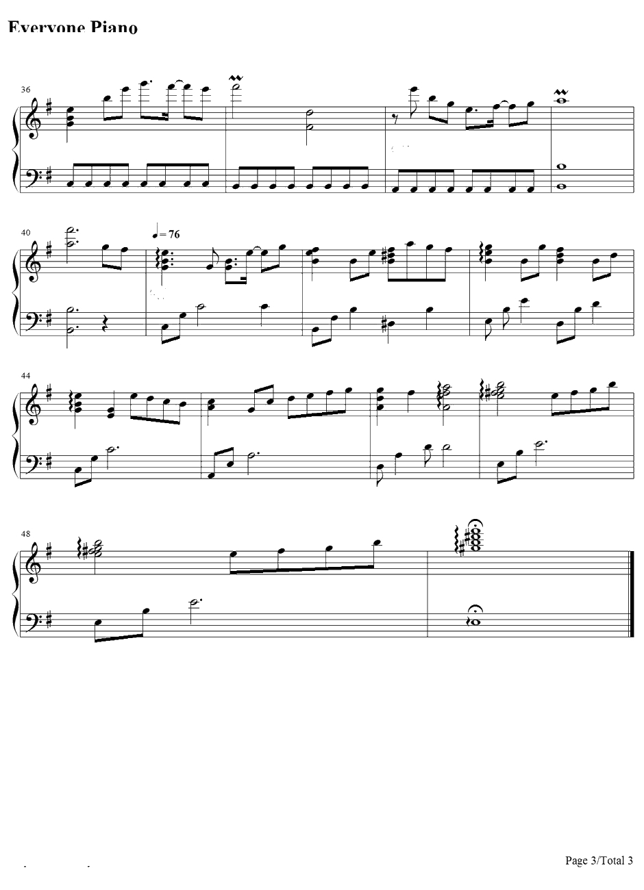 Best Years in Our Lives钢琴谱-梶浦由记-翼•年代记OST3