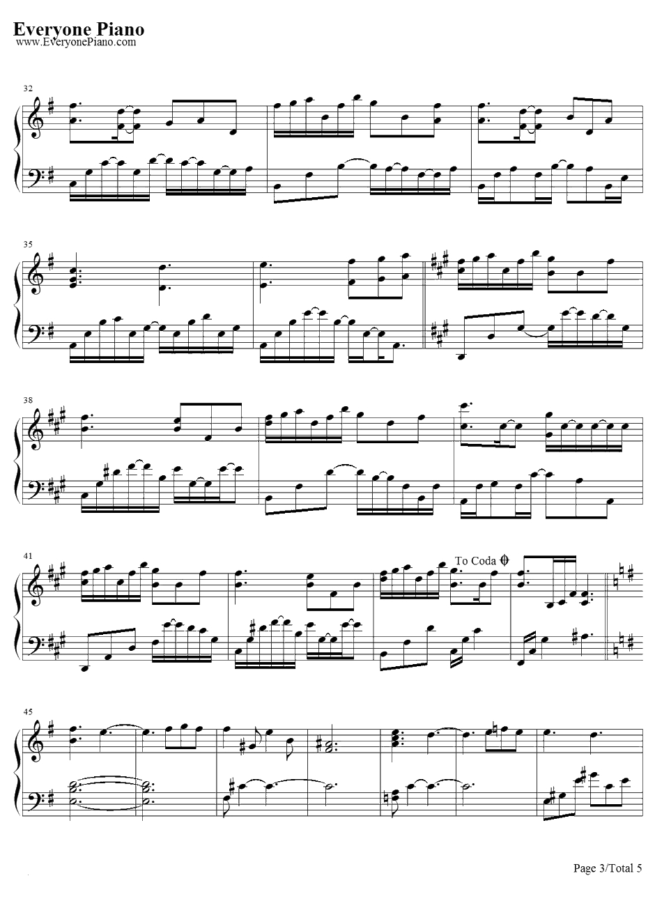 Loanna钢琴谱-李闰珉3