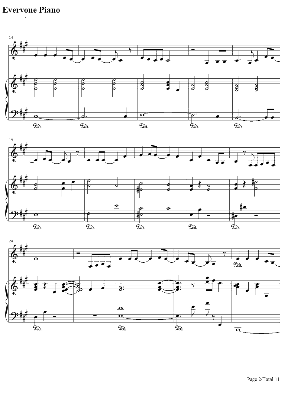 君がいたから〜eternalway〜钢琴谱-YeLLOWGeneration2