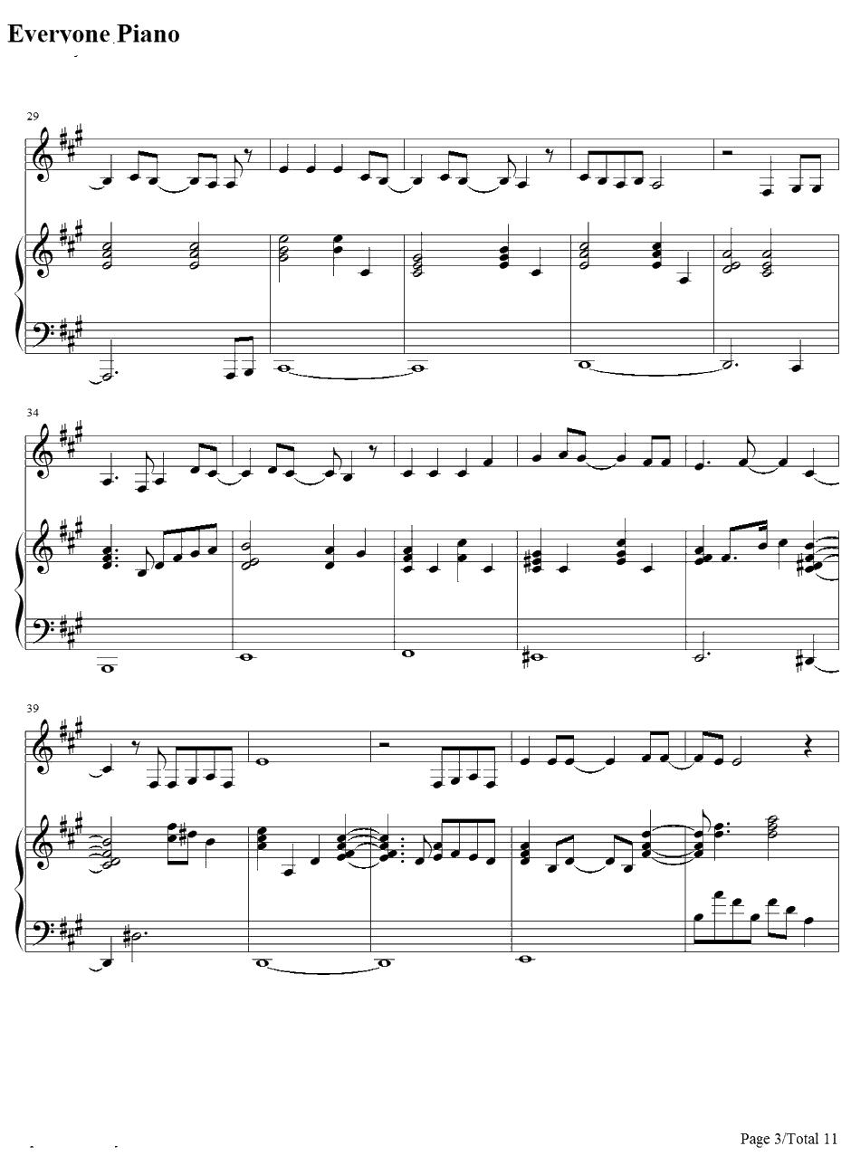 君がいたから〜eternalway〜钢琴谱-YeLLOWGeneration3