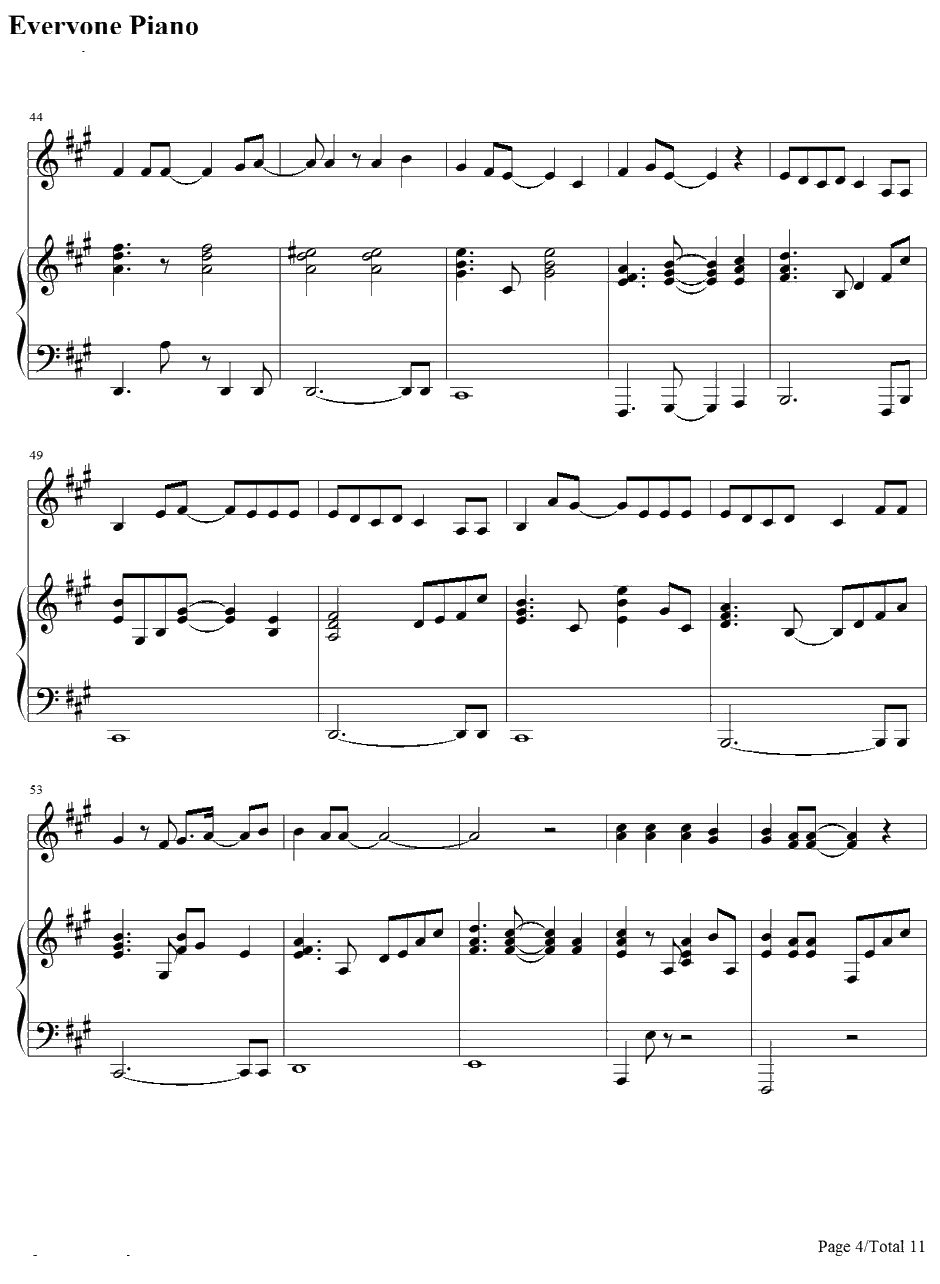 君がいたから〜eternalway〜钢琴谱-YeLLOWGeneration4