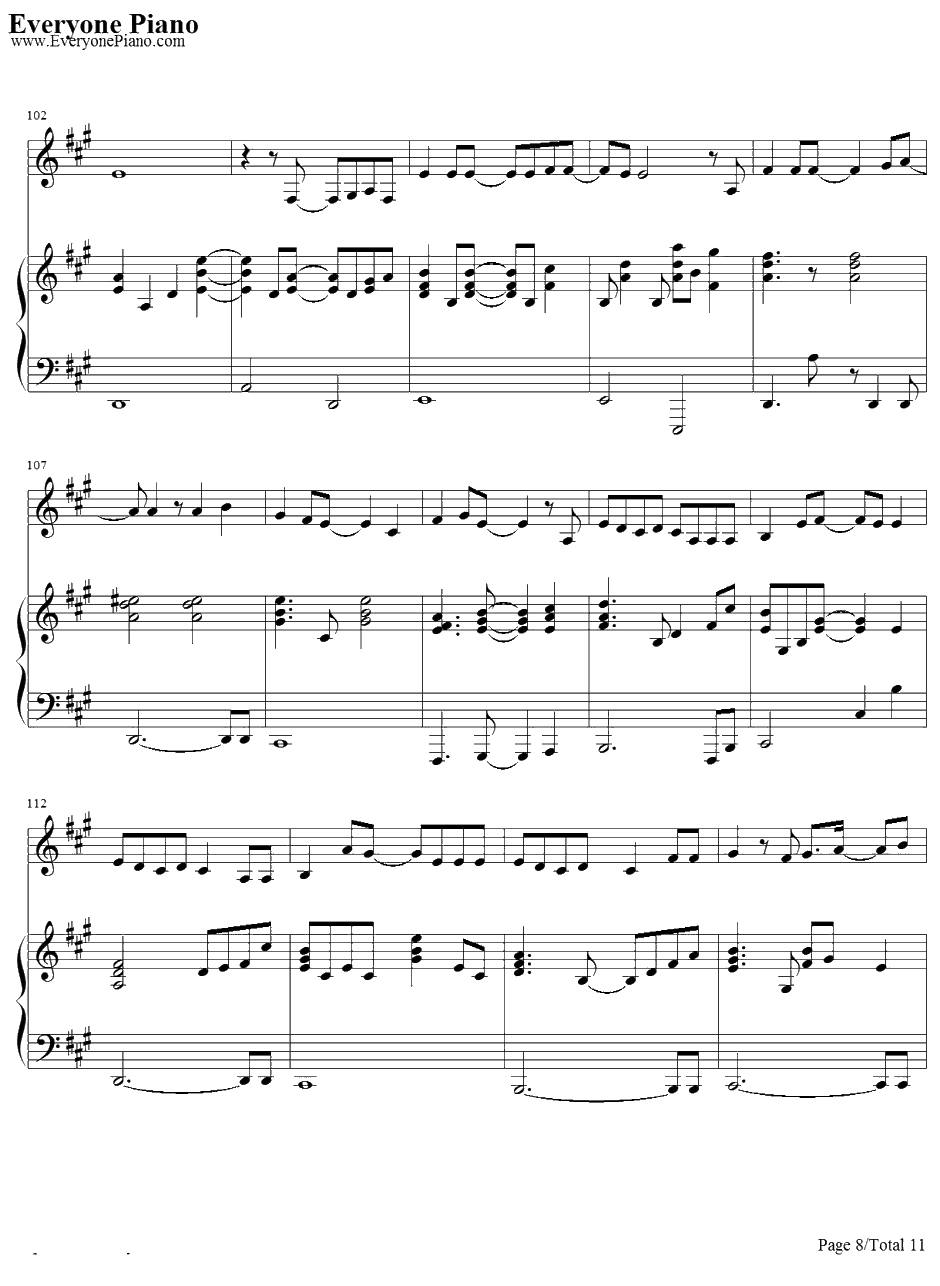 君がいたから〜eternalway〜钢琴谱-YeLLOWGeneration8