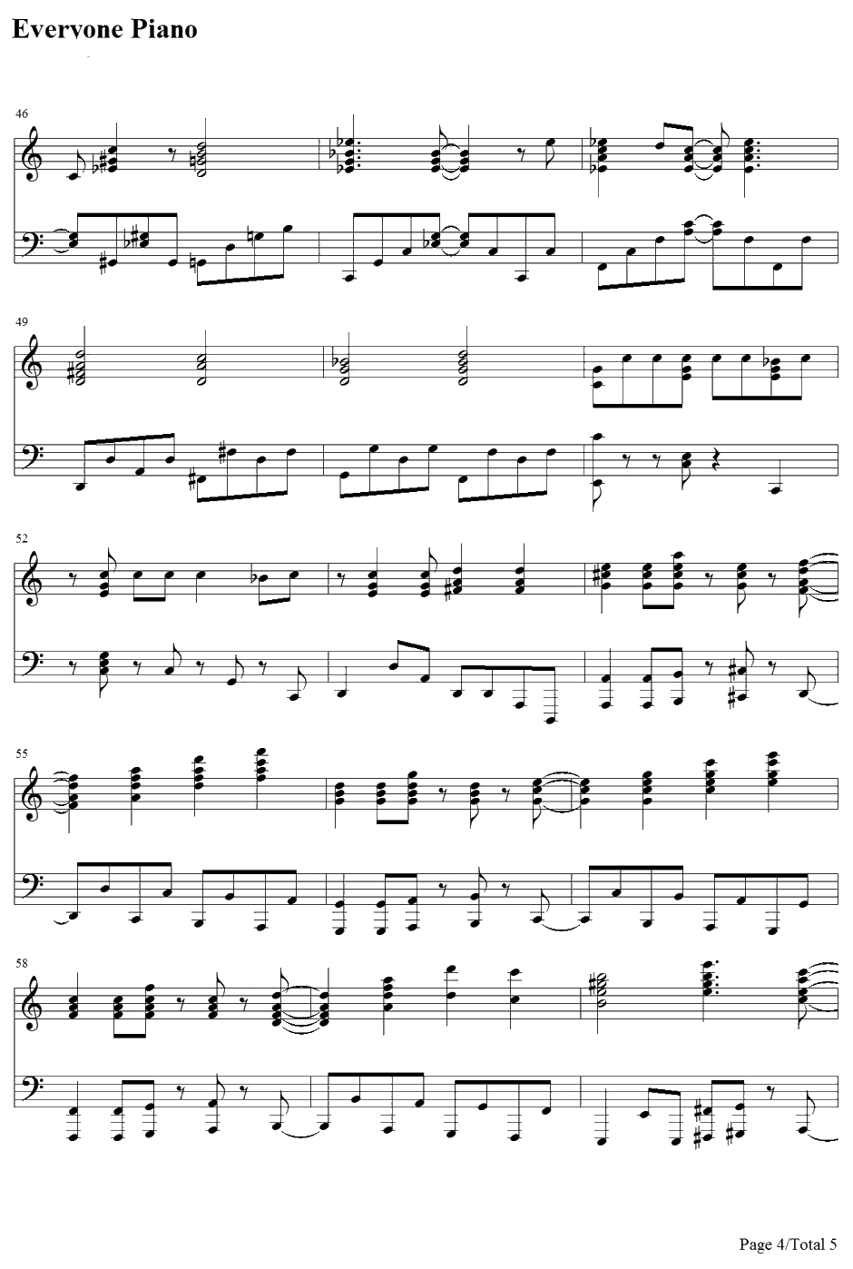 メリッサ钢琴谱-ポルノグラフィティ色情涂鸦-钢之炼金术师OP14