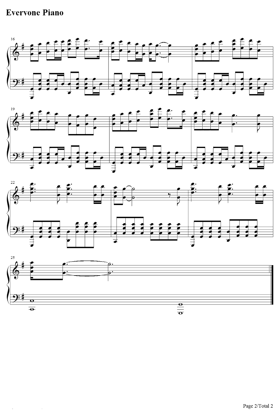 橙钢琴谱-Chatmonchy-チャツトモンチー-Daidai-死神ED122