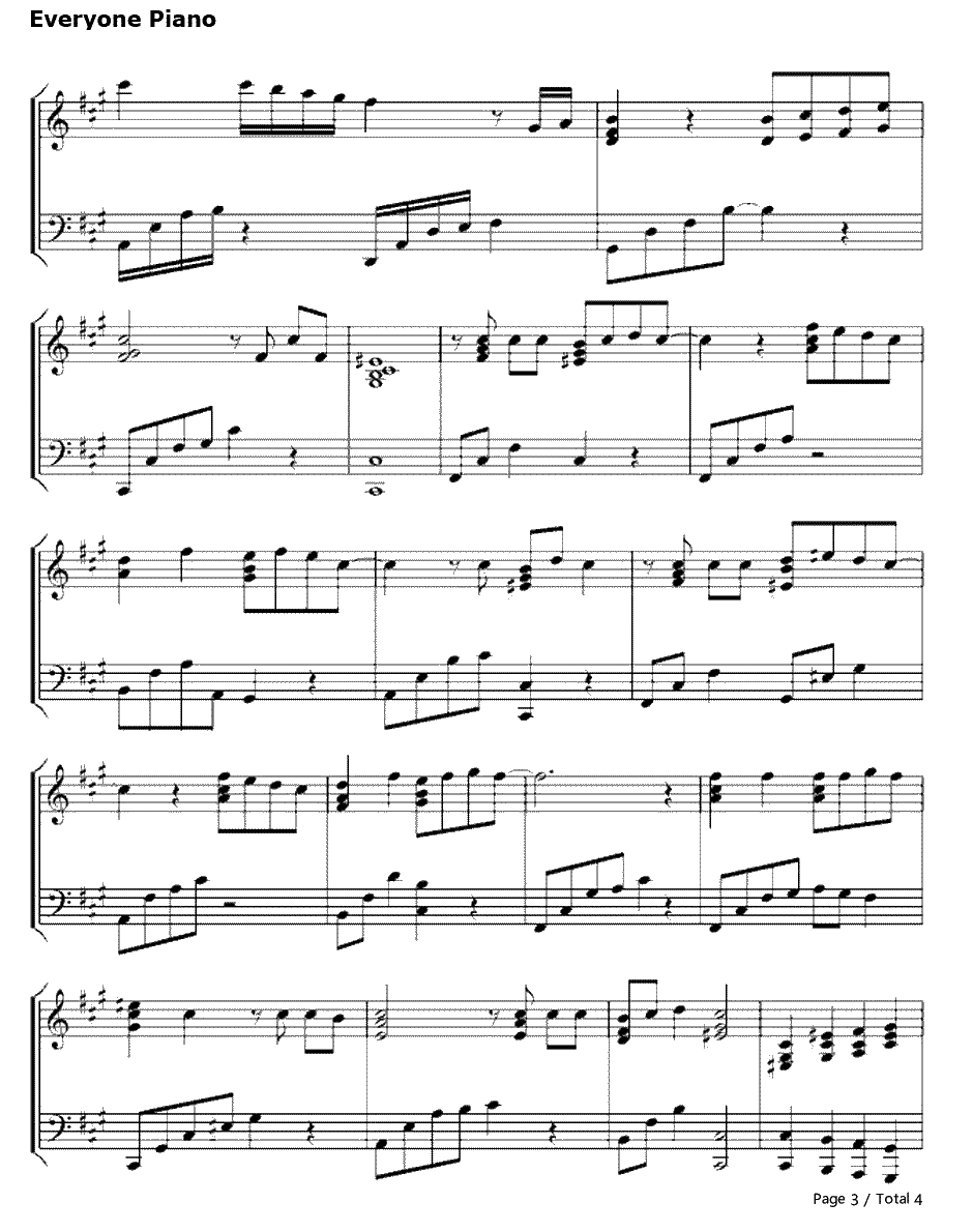 Cry Cry钢琴谱--T-ARA3