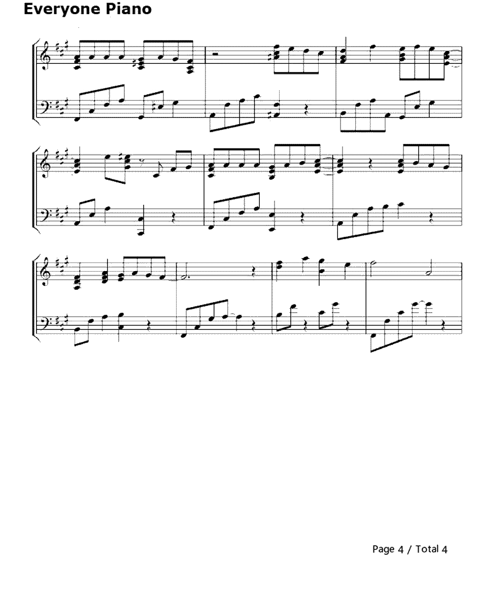 Cry Cry钢琴谱--T-ARA4