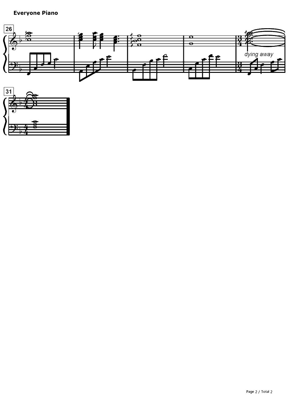 SUPER DRIVE钢琴谱-サカノウエヨースケ-万有引力OP2