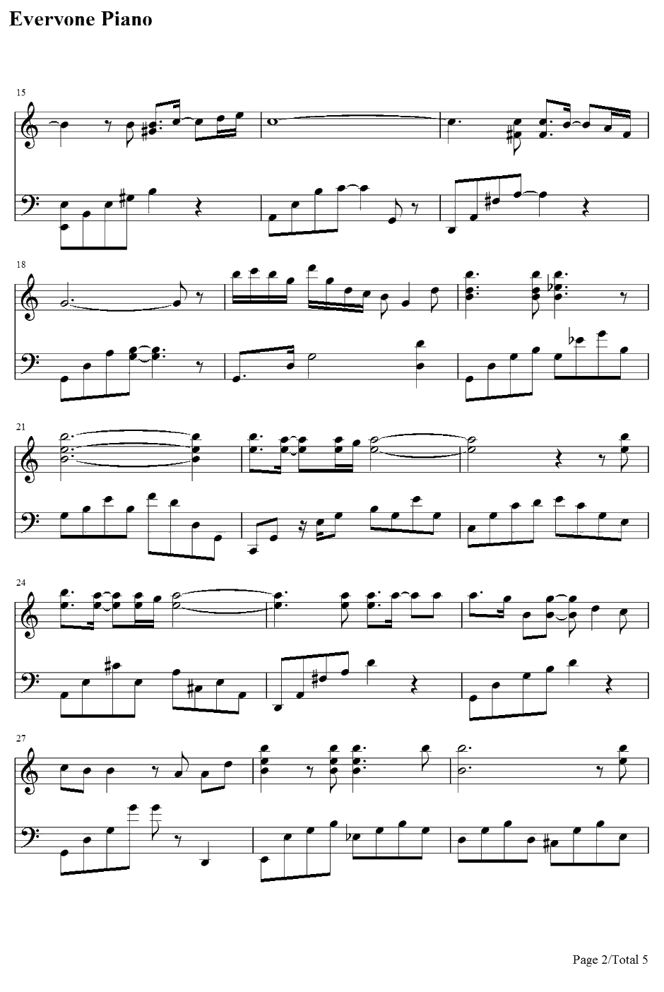 And I Love You So钢琴谱-DonMcLean-DonMcLean-流星花园插曲2