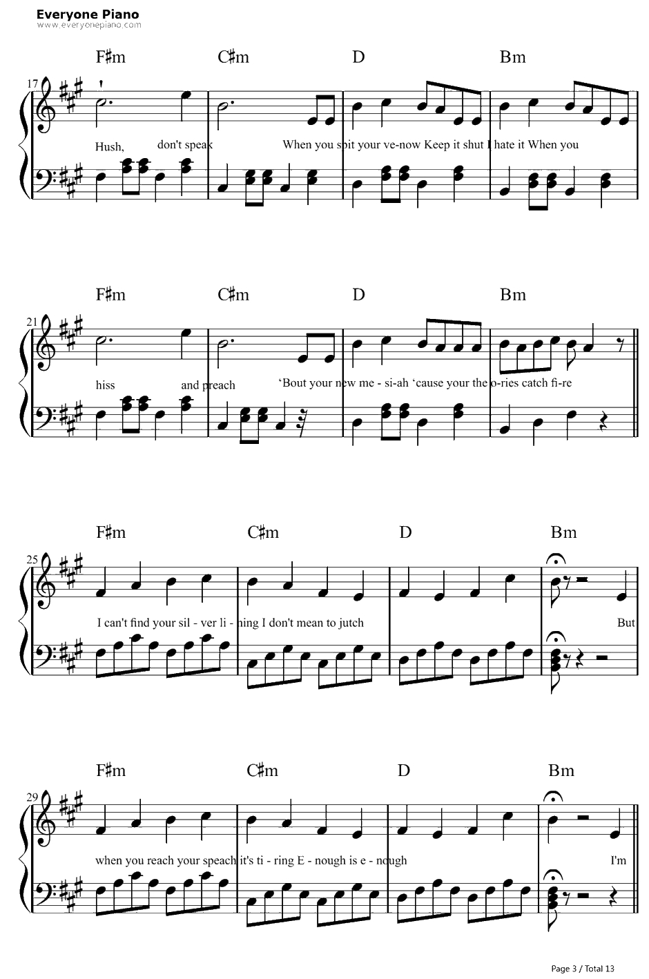 La La La钢琴谱-NaughtyBoyft.SamSmith3