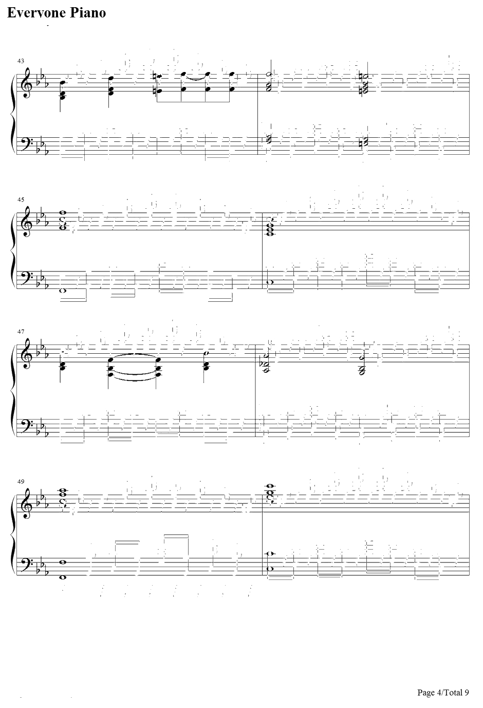 霊知の太阳信仰～NuclearFusion钢琴谱-东方project-东方地灵殿～SubterraneanAnimism.4