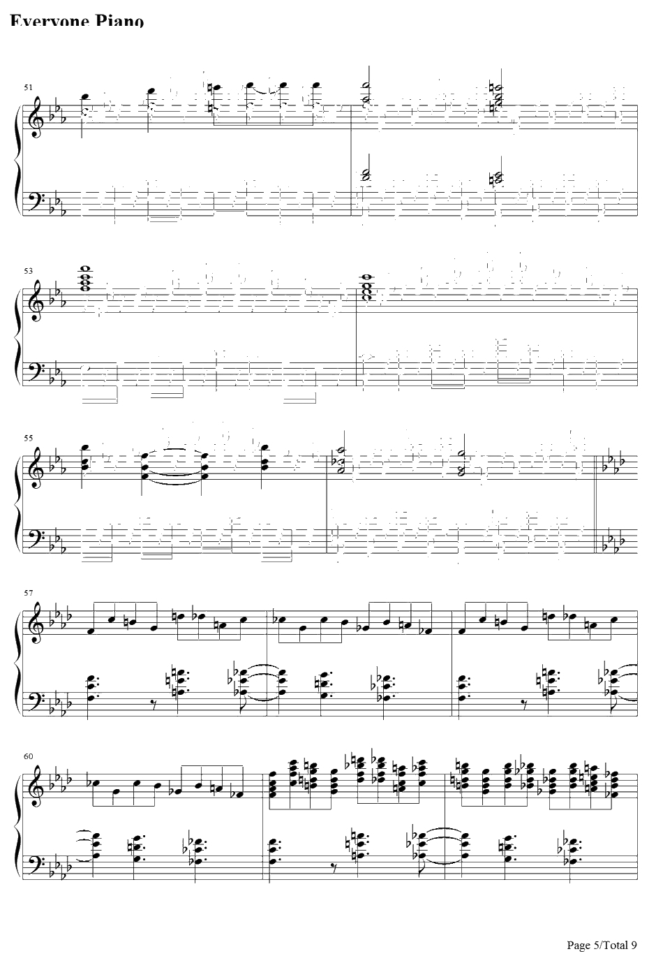 霊知の太阳信仰～NuclearFusion钢琴谱-东方project-东方地灵殿～SubterraneanAnimism.5