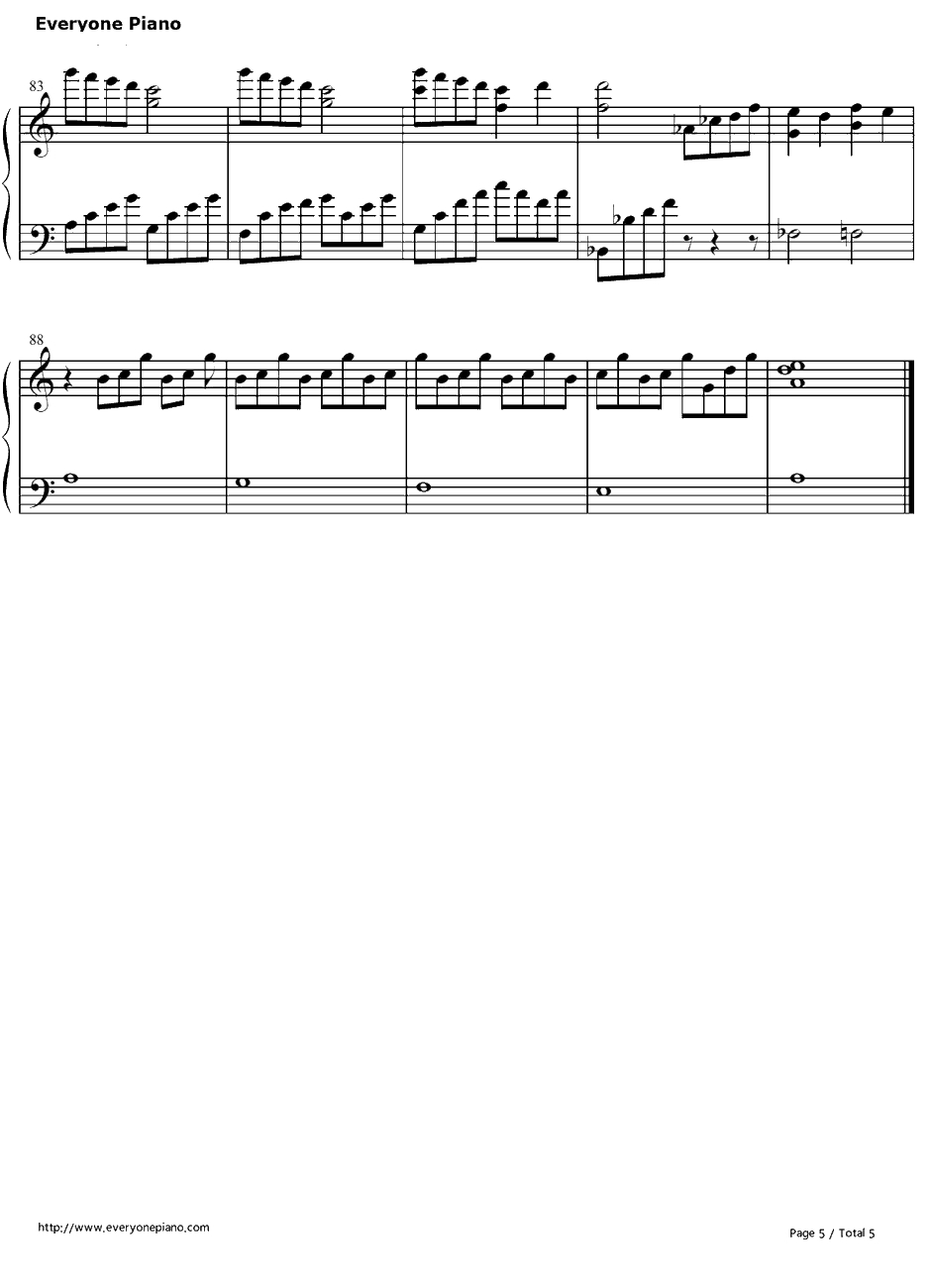 STILL TIME钢琴谱-德山秀典-幻想魔传最游记OP25