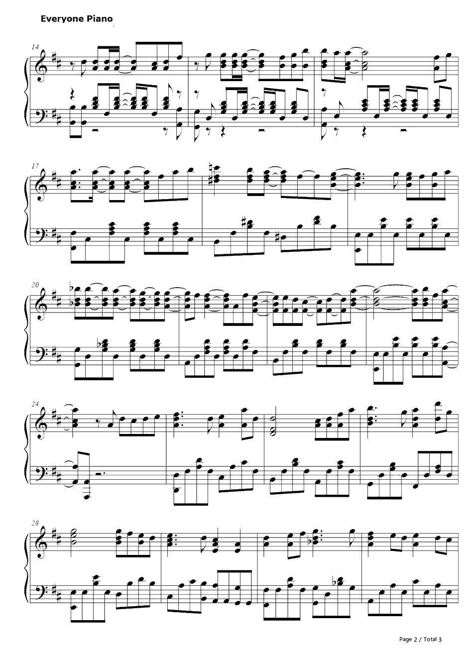 イノセント钢琴谱-earthmind-Innocent-伽利略少女ED2