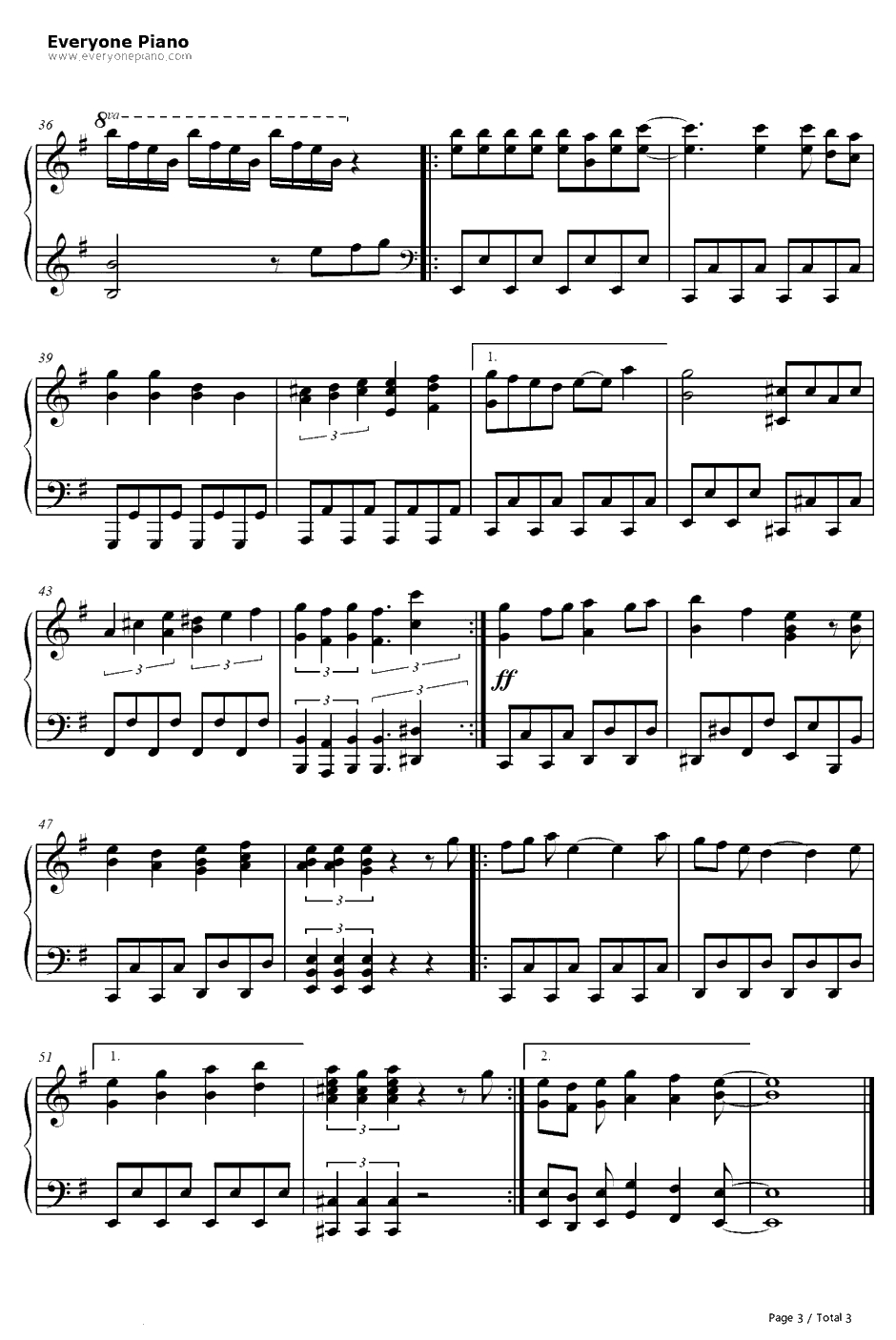 Paradise Lost钢琴谱-茅原实里-食灵零OP3