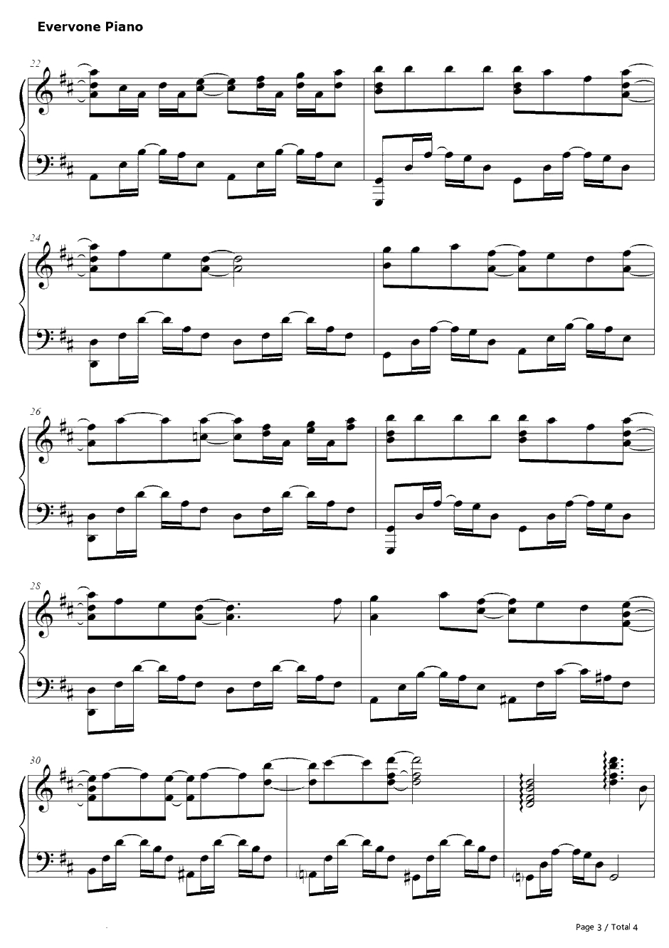 夏の日と君の声钢琴谱-ChouCho-玻璃之唇OP3