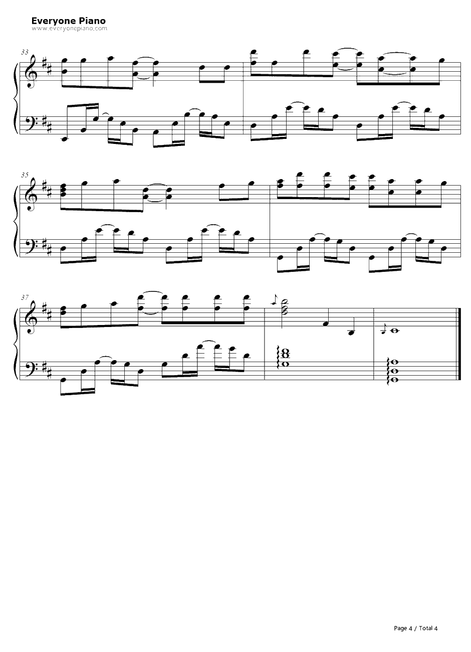 夏の日と君の声钢琴谱-ChouCho-玻璃之唇OP4