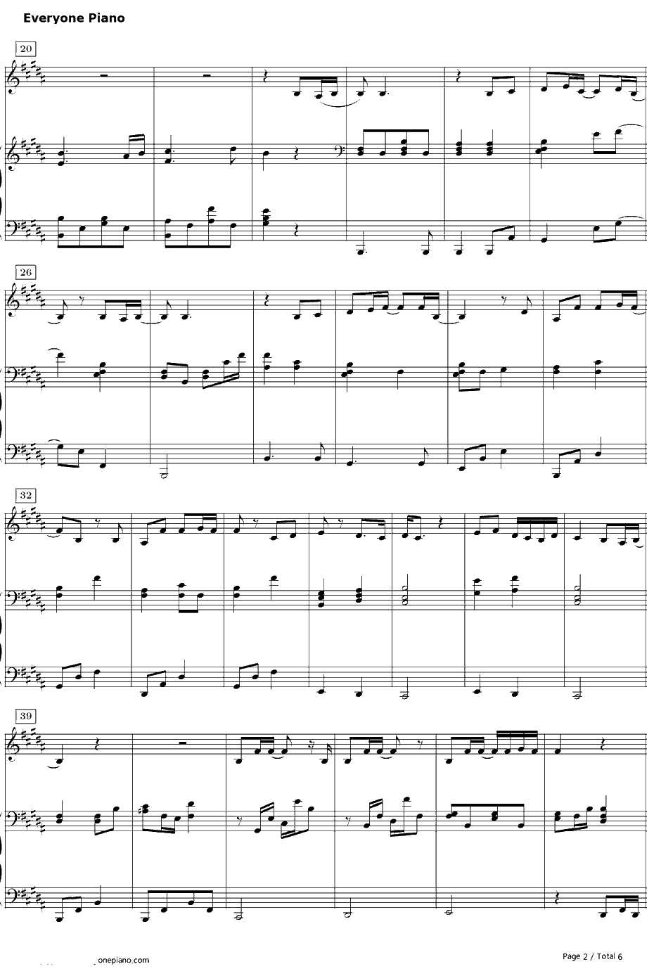 时の歌钢琴谱-手嶌葵-地海战记主题曲2