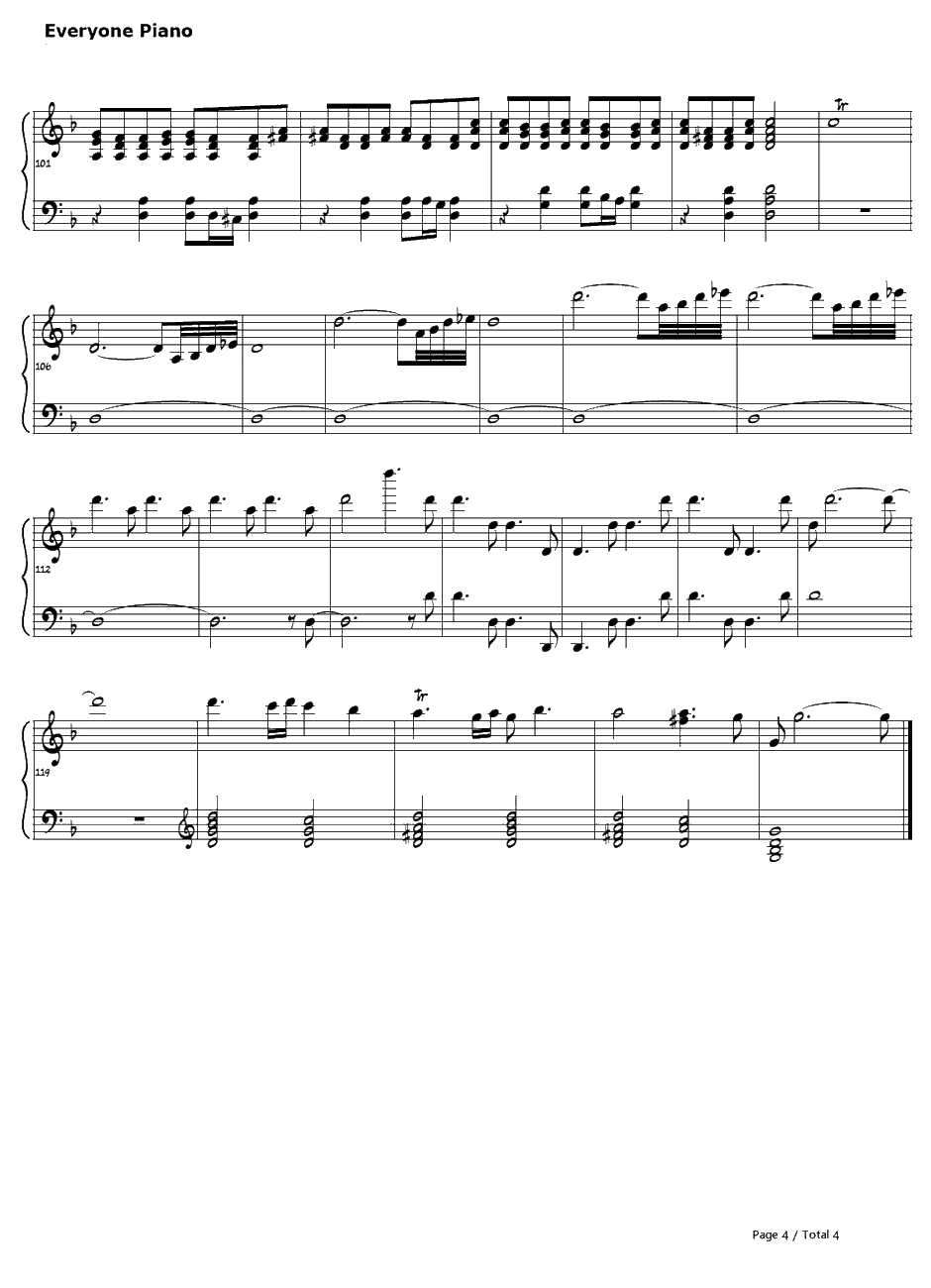 悪魔のトリル钢琴谱-斋藤恒芳GiuseppeTartini-魔鬼的颤音-暗之末裔OST4