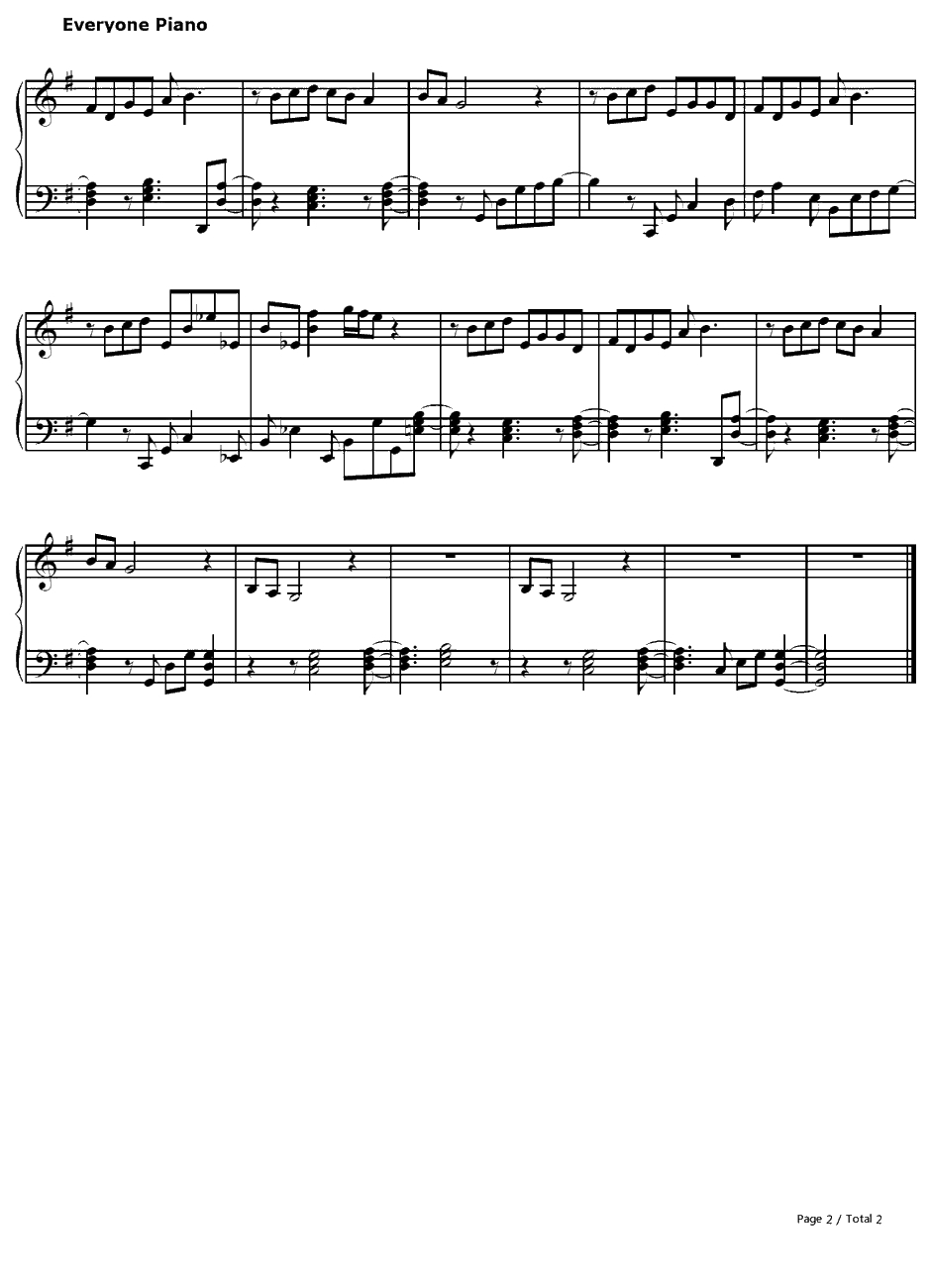 绊钢琴谱-亀梨和也-极道鲜师2插曲2