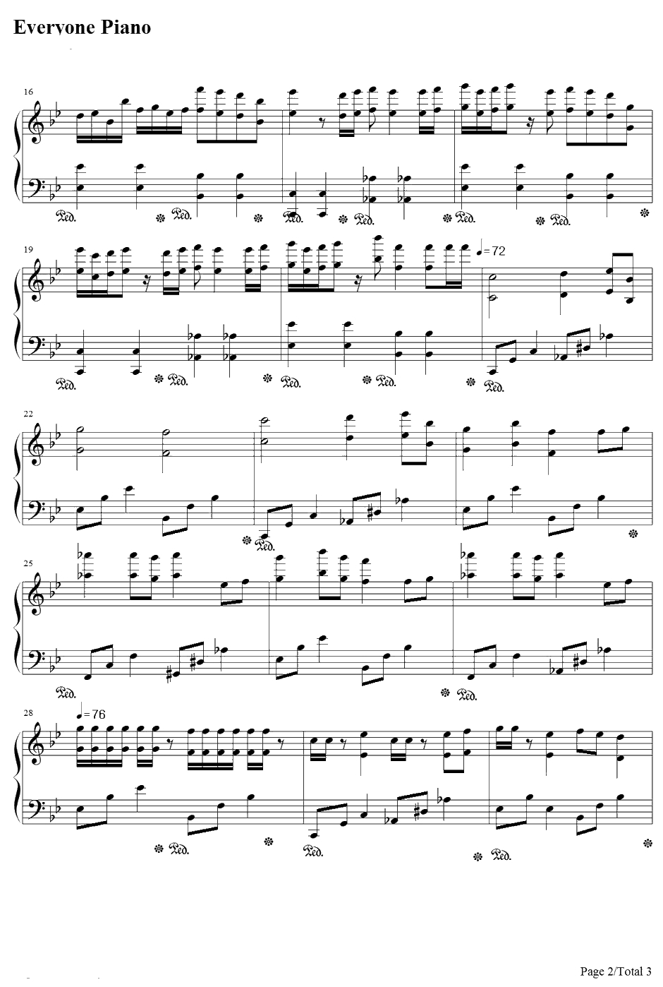 空之爵迹钢琴谱-未知-网友原创2