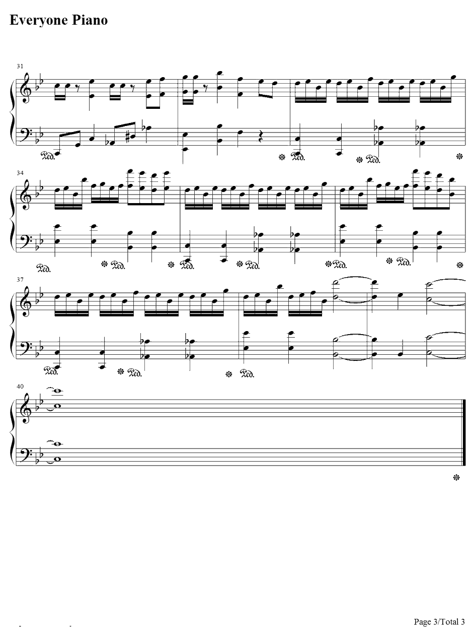 空之爵迹钢琴谱-未知-网友原创3