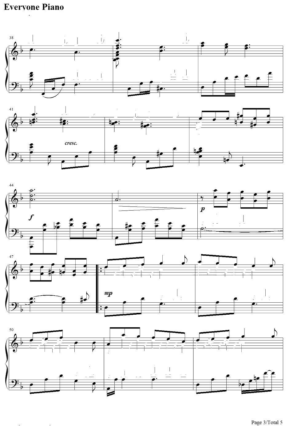 ローズオブメイ钢琴谱-植松伸夫-RoseofMay-最终幻想ⅨBGM3