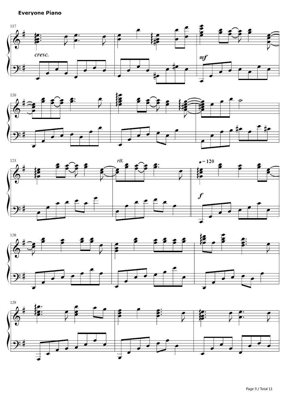 人生リセットボタン钢琴谱-GUMI9