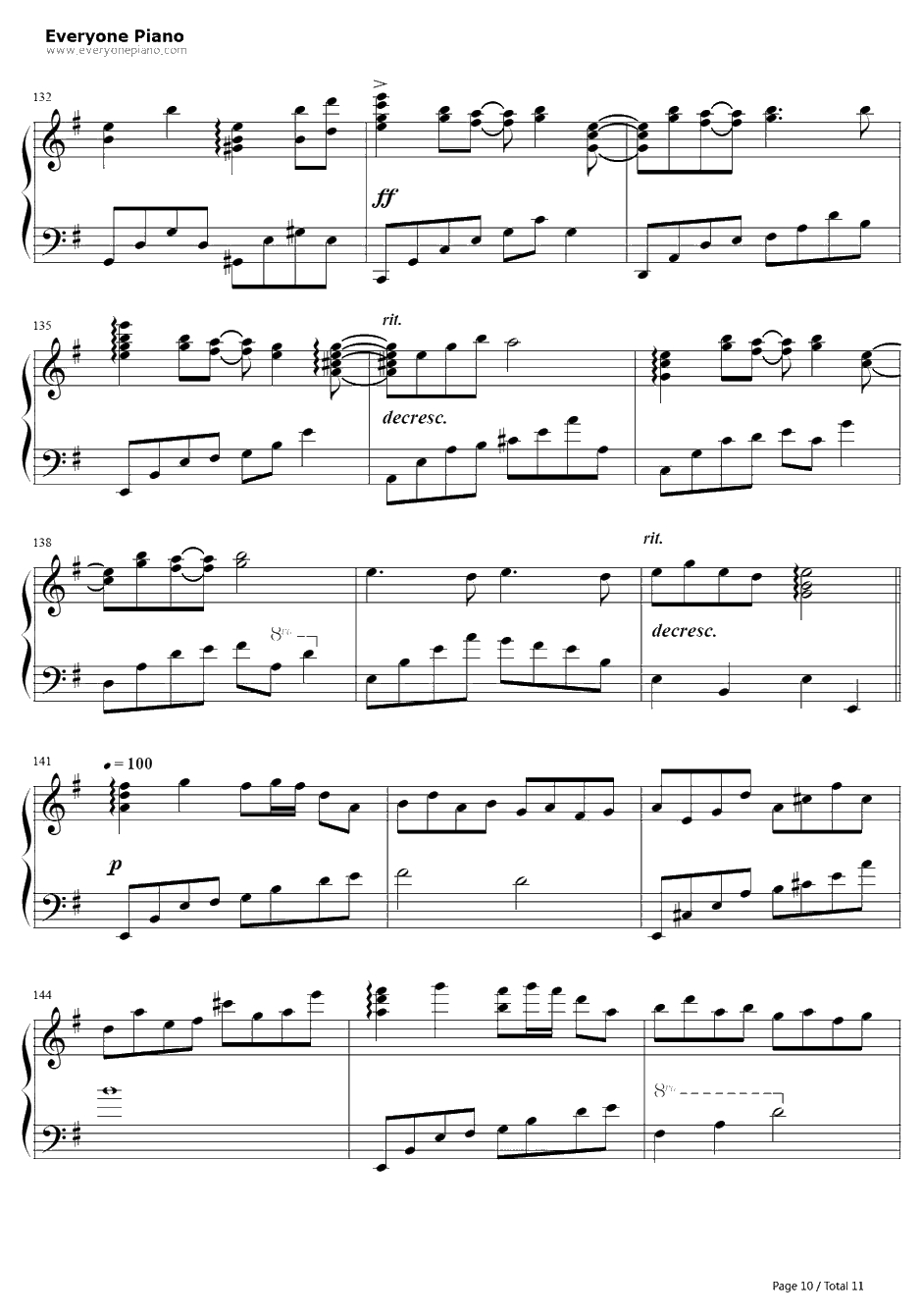 人生リセットボタン钢琴谱-GUMI10