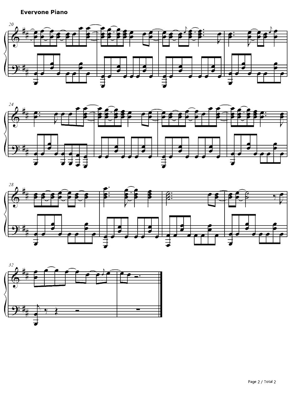 8AM钢琴谱-coldrain-第一神拳ED2