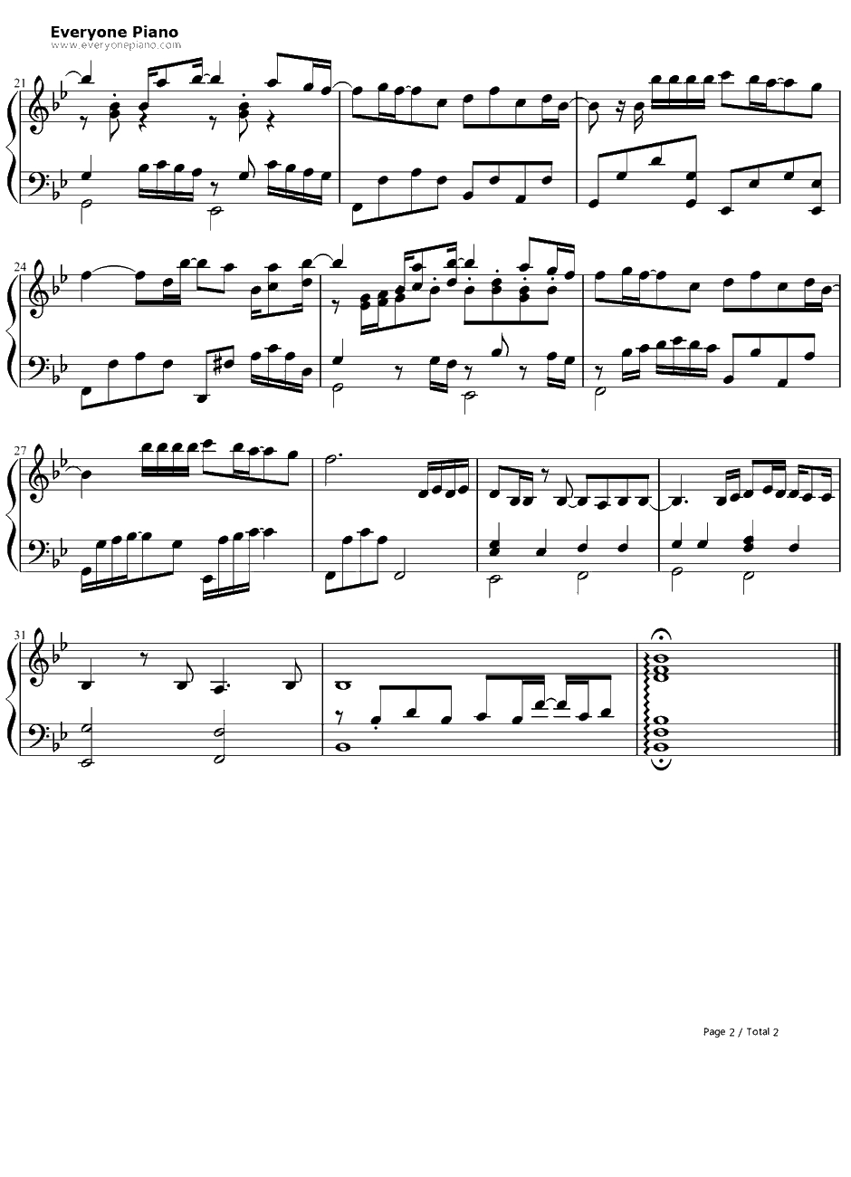 Energy钢琴谱-本城美佳（井上麻里奈）-银盘万花筒ED2