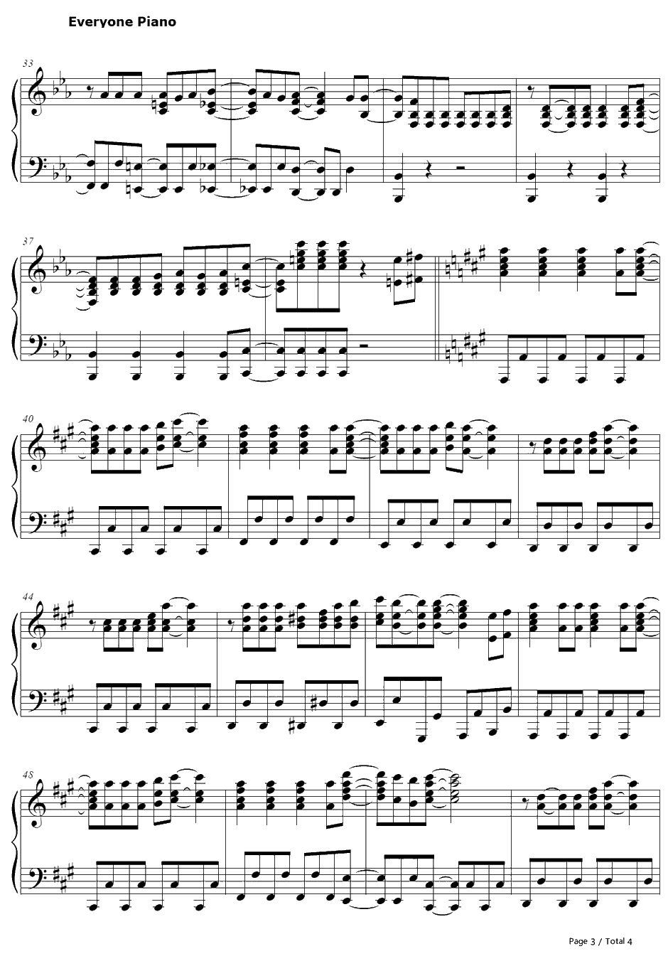 STUDY×STUDY钢琴谱-StylipS-恶魔高校D×DED3