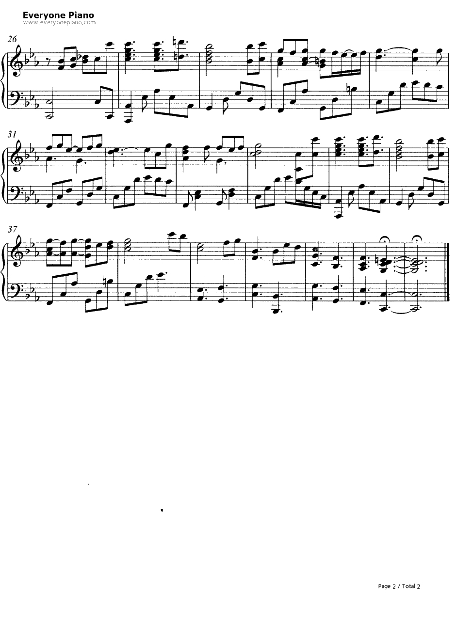 対象a钢琴谱-anNina-寒蝉鸣泣之时解ED2