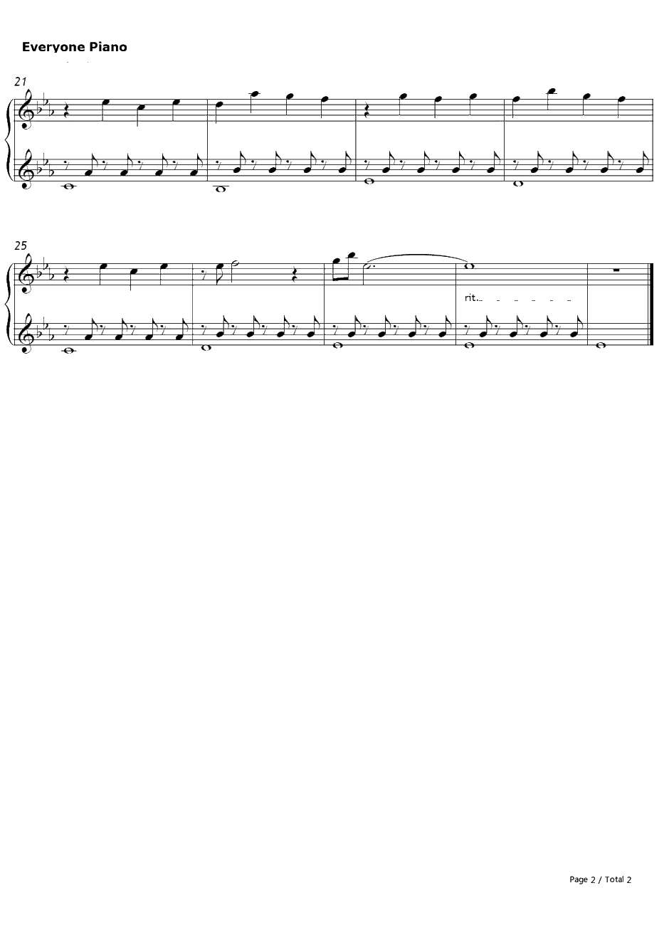 小さな幸せ钢琴谱-高梨康治-地狱少女二笼OST2