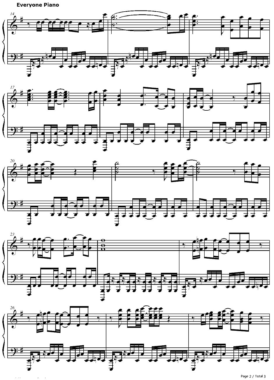 ひぐらしのなく顷に钢琴谱-岛宫荣子-寒蝉鸣泣之时OP2